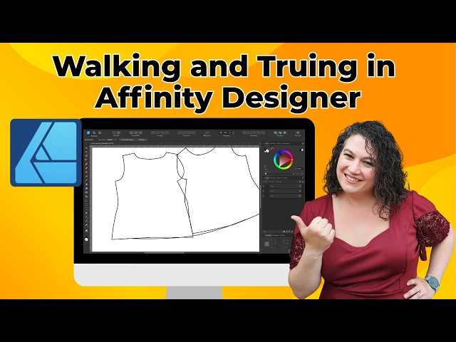 Walking a nd truing a pattern in affinity designer
