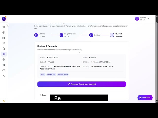 Apar Exam: Generate a Role-Based Case Study in Seconds
