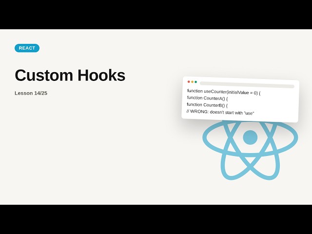 React JS + Redux - Web development basic Series: Custom Hooks