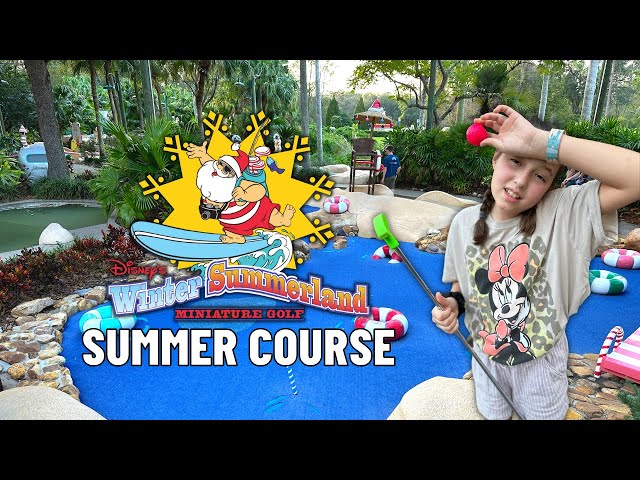 Winter Summerland Miniature Golf SUMMER Course at Walt Disney World