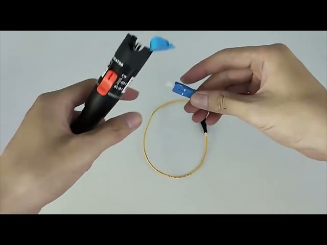 Visual Fault Locator fiber optic cable test #fiberlaser #fiberopticlight #opticalfibercommunication