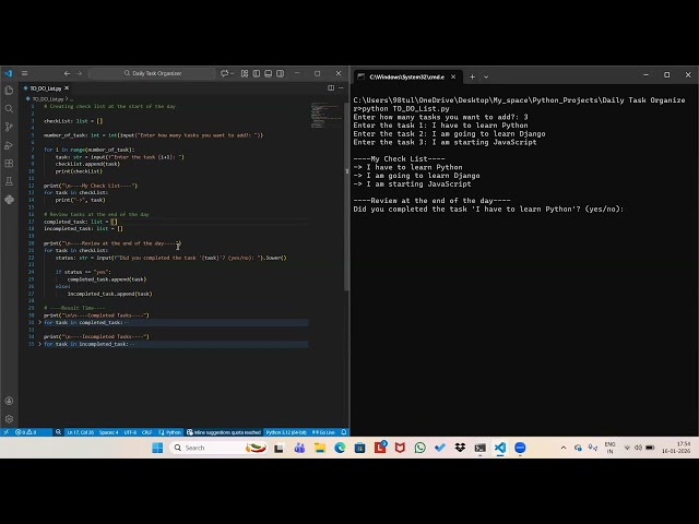 To Do List In Python