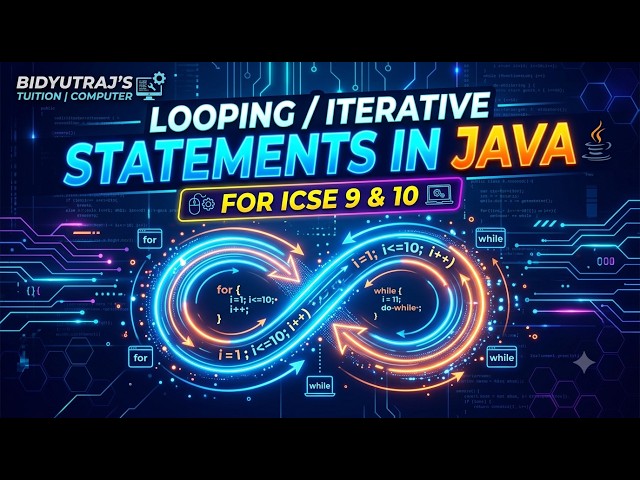 Java Looping Statements | ICSE Class 9 and 10 Computer | Board Exam Special