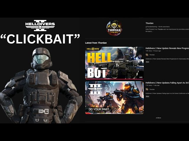 Helldivers 2 has a SERIOUS Youtube problem...