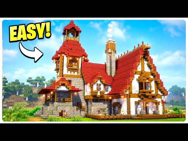 Minecraft: How to build a Starter Mansion - Dream House in Minecraft | Step-by-Step
