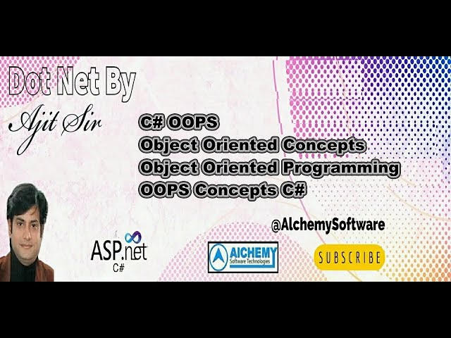 C# OOPS | Object Oriented Programming in C# | C# Tutorial for beginners| C# Tutorial