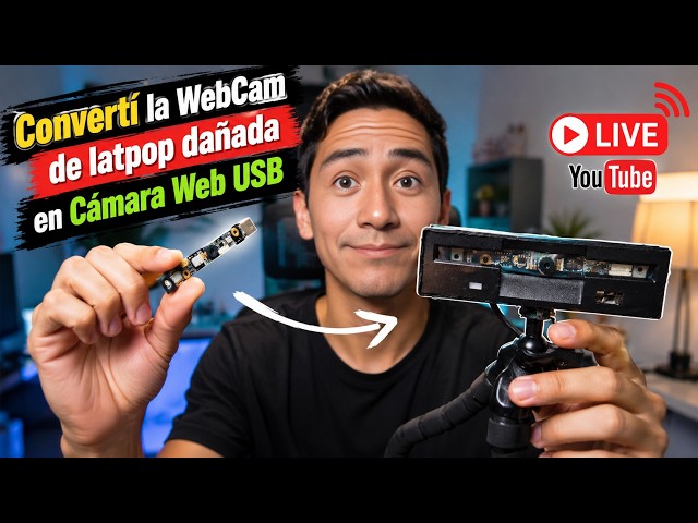 😱Convertí mi WebCAM en Cámara WEB USB - Laptop Dañada 😱
