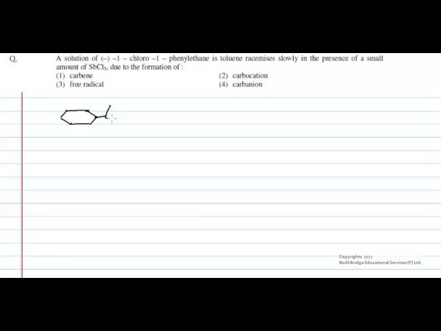 Crack IIT JEE - Video Solution to JEE 2013 - Chemistry - Problem 4