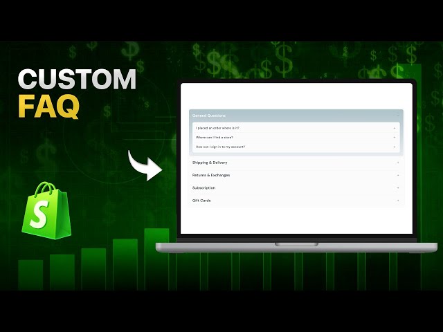 Easy & Fast Mega FAQ for Shopify (Improves Style & Function) Full Tutorial 2026