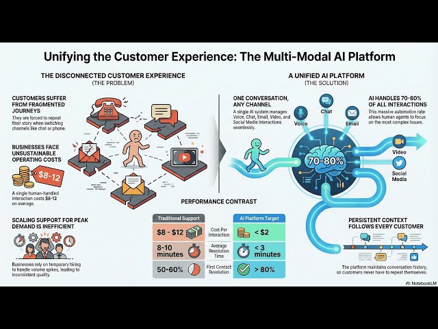 Future of Customer Service - Voice, Chat, Email, Video, Social: One AI Brain to Run Them All