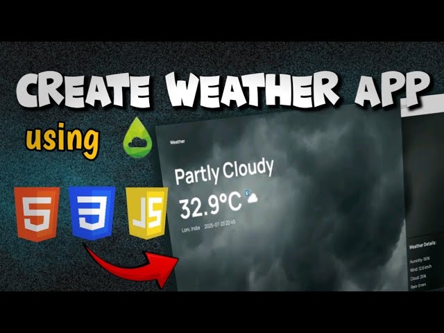 Build a Responsive Weather App | HTML, CSS & JavaScript | WeatherAPI Project | Code With Leo