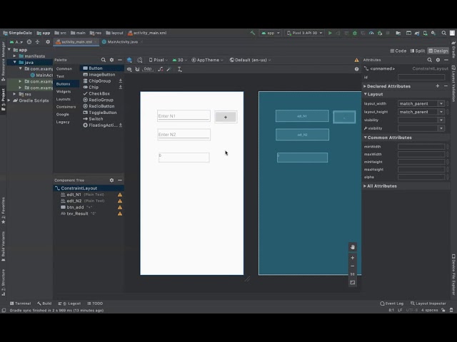Simple Calculator - Android App Using Android Studio.