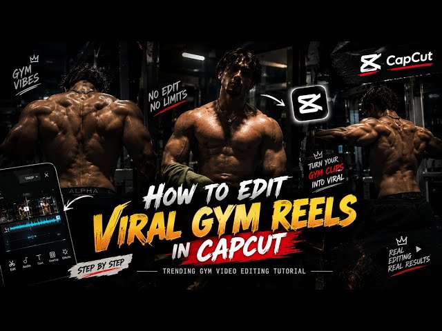 How to Edit Viral GYM Reels in CapCut 🔥 | Trending Gym Video Editing Tutorial