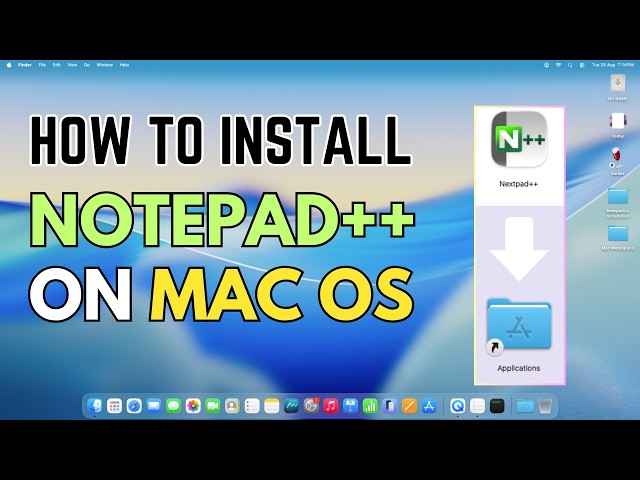 Install Notepad++ on macOS Tahoe || Quick and Easy installation process