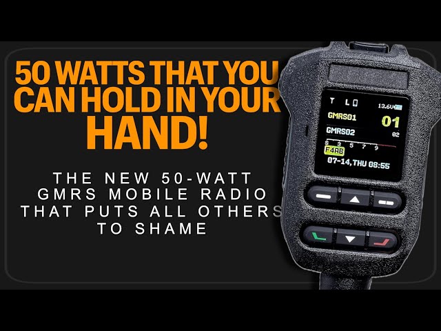 BTech GMRS-50Pro GMRS Radio - 50 Watt GMRS Mobile Radio From Baofengtech Review & Power Test