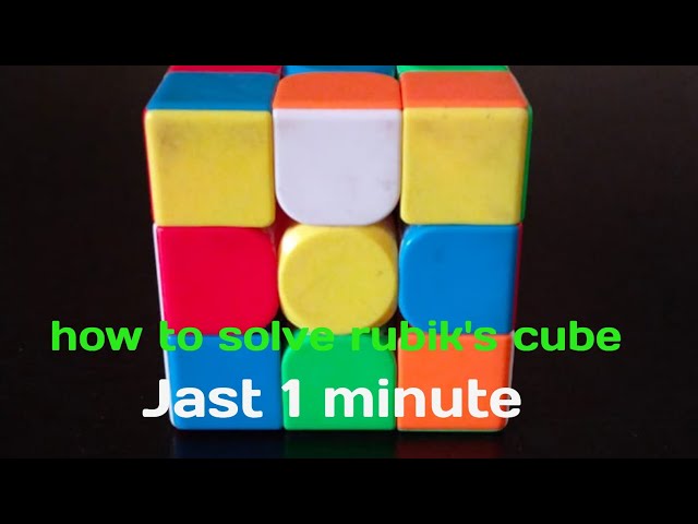 How to solve a rubiks cube | Rubiks cube tutorial | Rubiks cube | best cuber mk 🤔👈