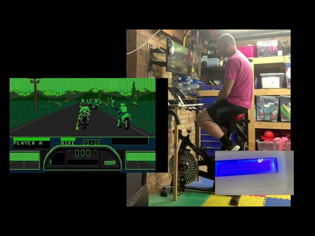 Demo: using a spin/exercise bike as a video game controller 