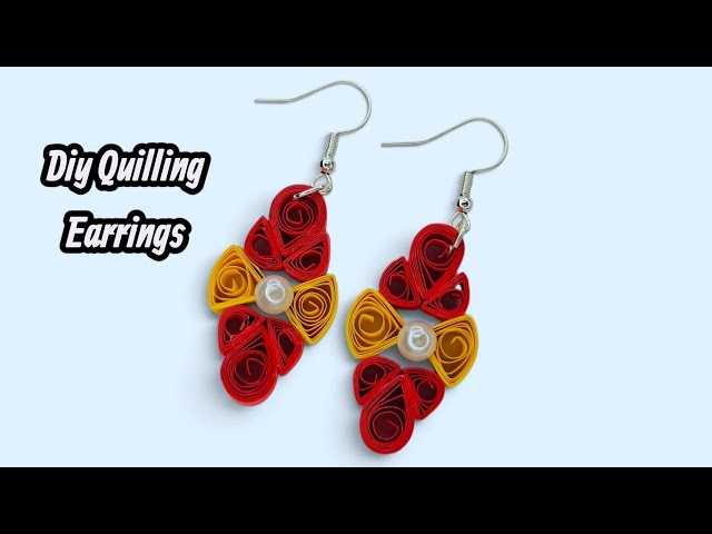 Beautiful Paper Quilling Earrings | Easy DIY Jewelry Tutorial ✨