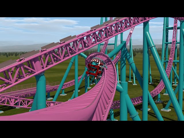 Xcelerator (Improved Version) | NoLimits 2 | Intamin Accelerator Coaster | 360° Frontrow POV