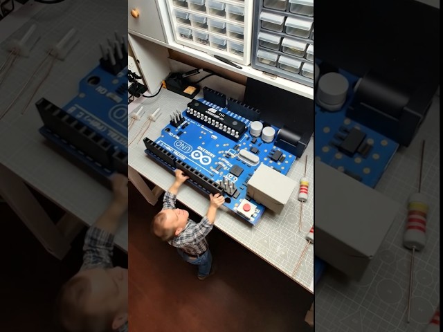 Building a 7x Bigger Arduino UNO That Actually Works!  #arduino #electronics #diy
