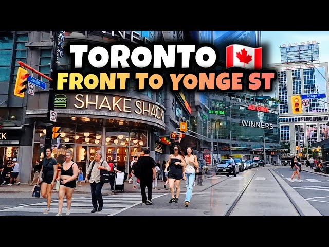 Toronto 🇨🇦 Front Street to Yonge Street Downtown Walking Tour City Life Canada 4k