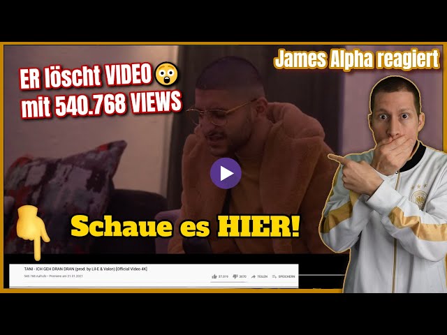 VIDEO mit 540.768 VIEWS GELÖSCHT! 😲 Tani - Ich geh dran dran I 🇩🇪 Deutscher PRODUCER REAGIERT