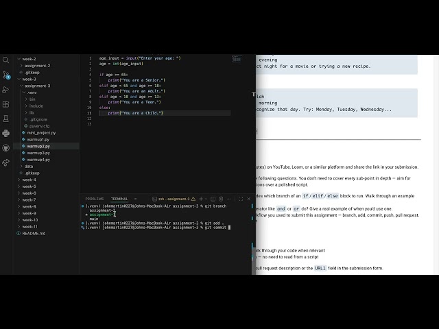 Code the Dream Assignment 3