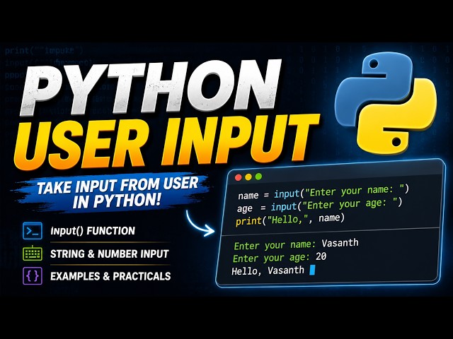 Python User input for BEGINNERS!