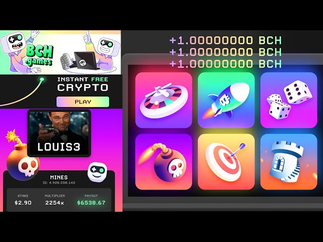 BCH Games Level Reward Claim up to 1,696.04 BCH ($1,057,317.82) for 999 leveling up link description