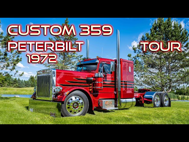 Fully Custom Peterbilt 359 Richard Pagels Trucking Inside, Outside, Lights