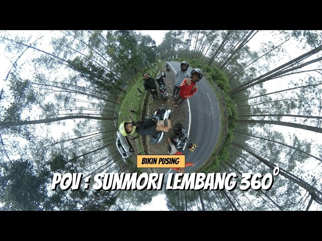 Sunmori Lembang view Kamera 360 | Motovlog Nmax Indonesia