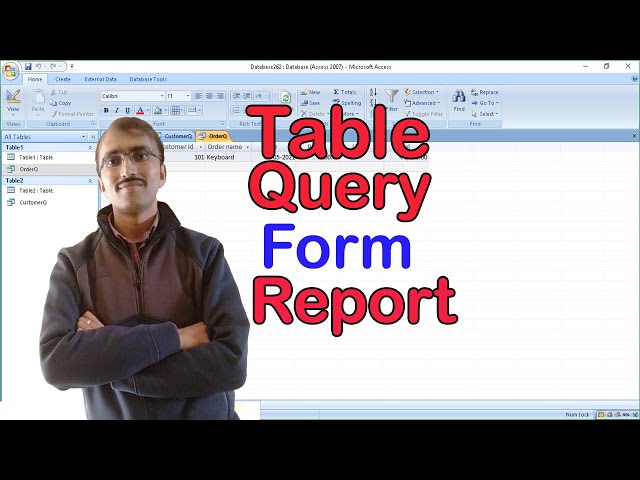 Table Query Form and Report in Microsoft Access 2007@computer & excel solution