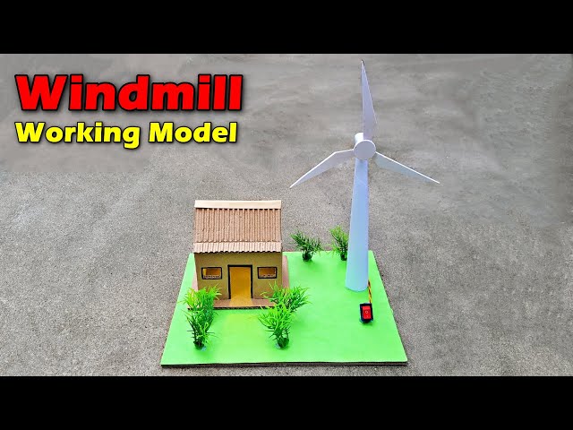 Windmill working model | Science exhibition project working model | Genius Theory