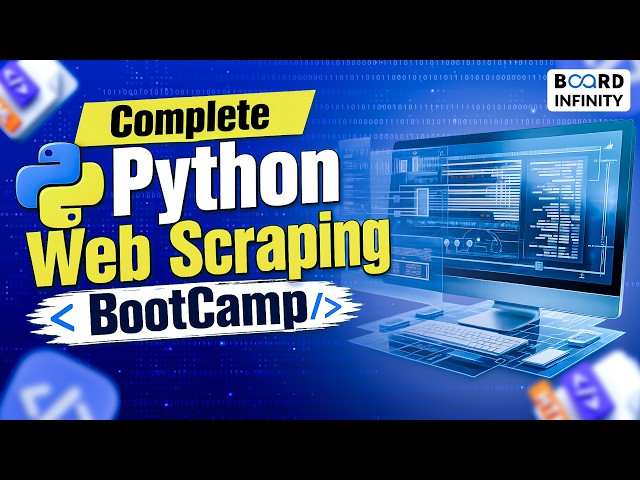 Complete Python Web Scraping BootCamp - BeautifulSoup, Selenium, XPath & Live Projects