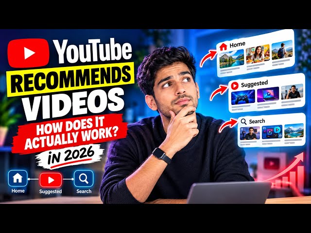 How YouTube Decides What You Watch 😳 | The Recommendation Algorithm Explained (2026) #monetize 