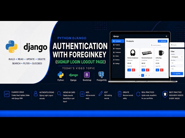PYTHON-Django (Authentication with Foreign Keys) || NO TALK