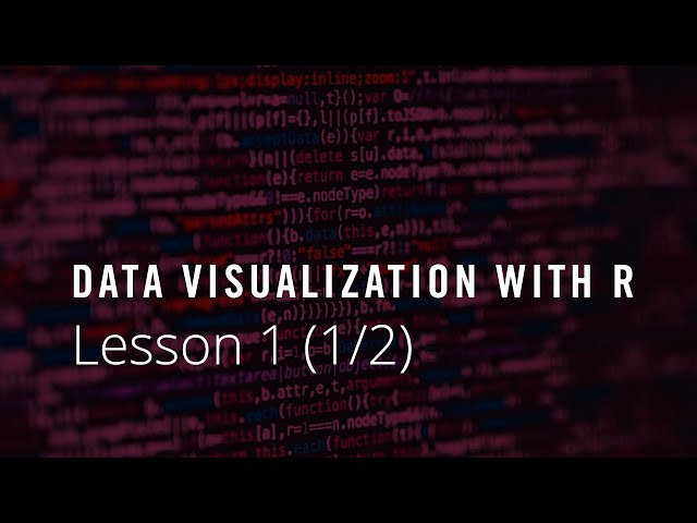 Data Visualization with R - Lesson 1: Getting Started (1/2)