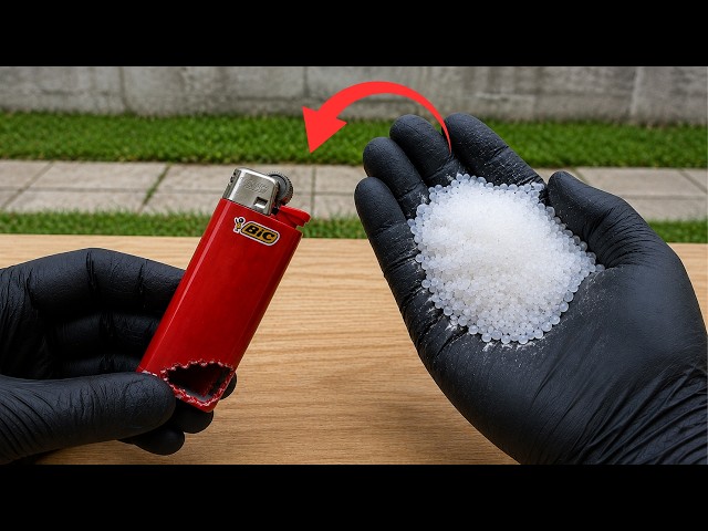 Put CAUSTIC SODA in an EMPTY LIGHTER and you'll never need to buy another one!