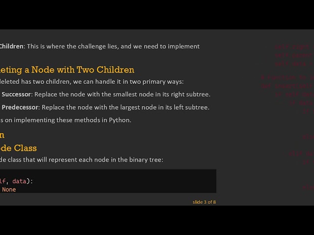 Deleting a Node from a Binary Tree with Python