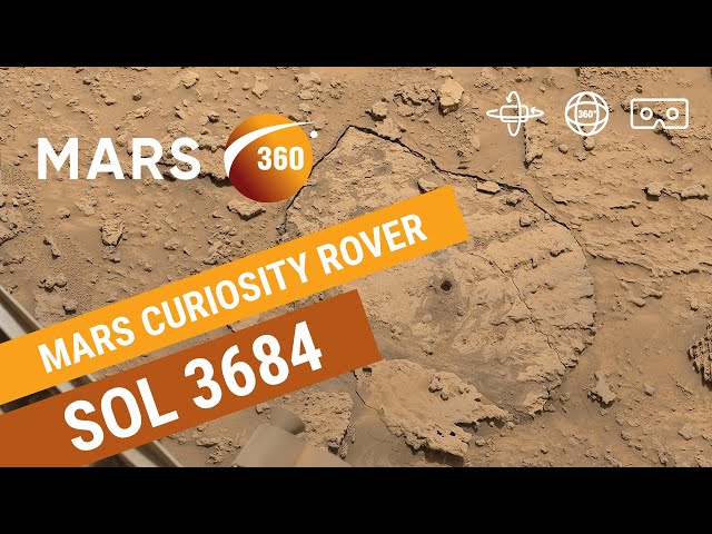 Mars 360: NASA's Mars Curiosity Rover - Sol 3684 (360video 8K)
