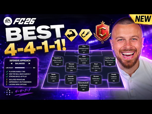 FC 26 BEST 4-4-1-1 META Custom Tactics After The World’s Game Update You Need! 🚨
