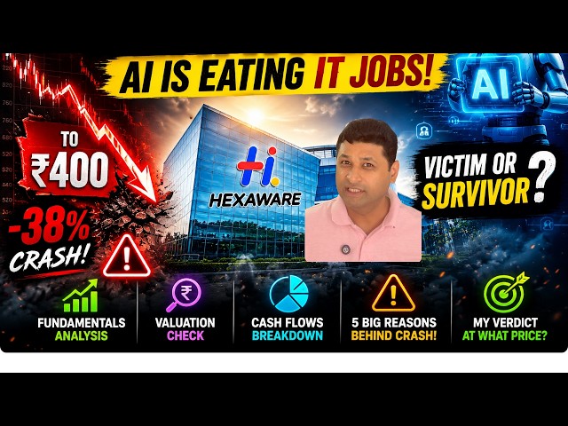 🚨 HEXAWARE STOCK CRASHED 38%! Is This AI Winner a Hidden Multibagger or a Value Trap? 🤖📉💰