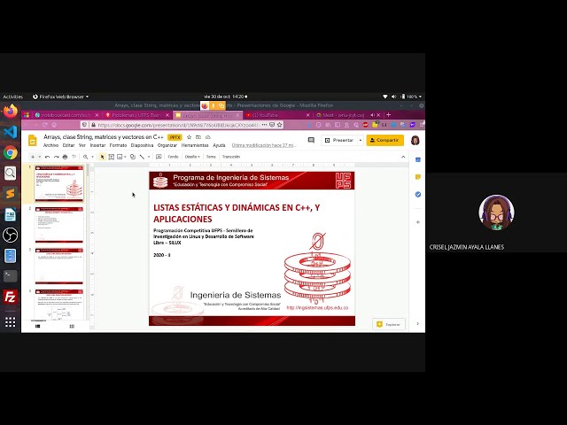 Estructuras de datos en C++: Arrays, matrices, listas, clase String, aplicaciones por Crisel Ayala