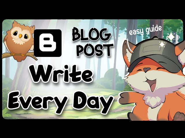 How to Write a Blog Post Every Day