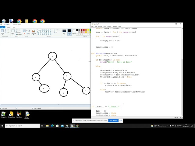 Binary Tree ADT According To 9618 A Level Computer Science (Python)