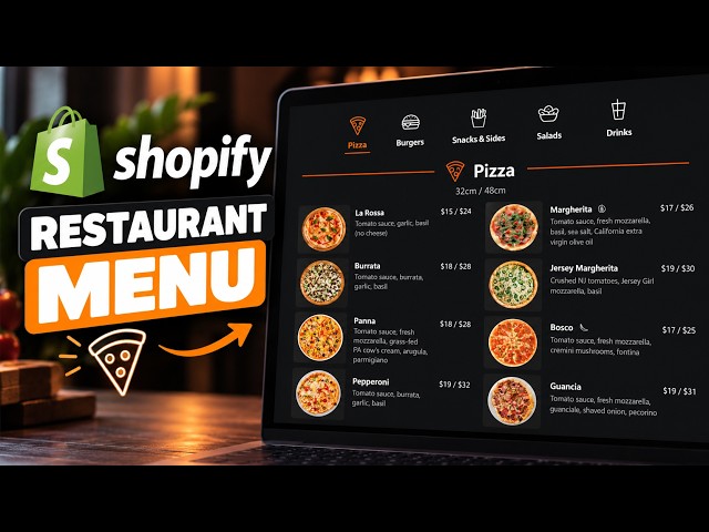 How to Add Restaurant Menu in Shopify [For FREE]
