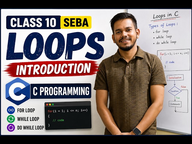 Class 10 SEBA | Loops Introduction in C Programming | C Programming Part 1