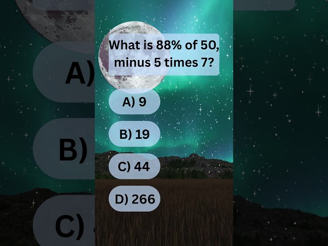 Watch your order of operations on this quick line! What letter did you land on?