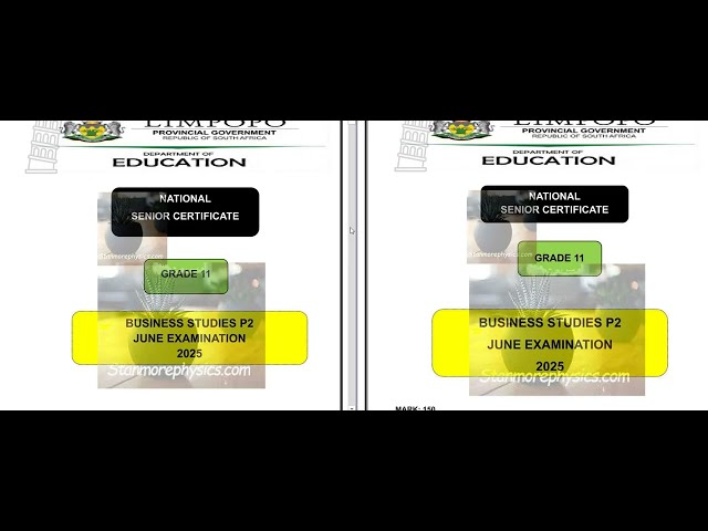 GRADE 11 BUSINESS STUDIES TERM 2 FULL PAPER 2 JUNE 2025 LP
