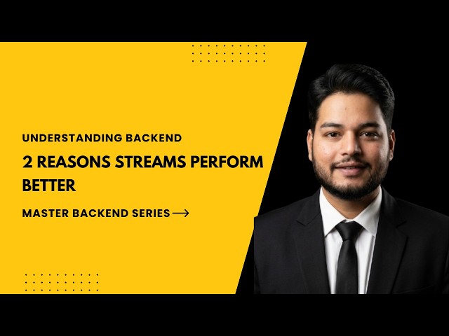 The Real Secret Behind Node.js Streams | 2 Reasons Streams Perform Better